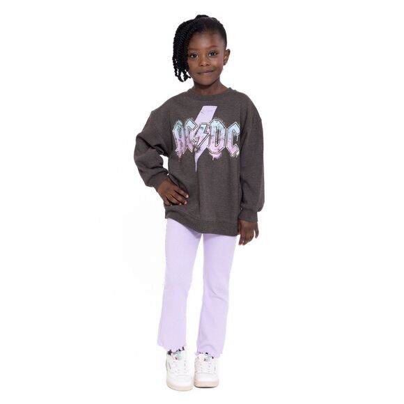 AC/DC Toddler Girl Graphic Sweatshirt & Leggings Size 5T NWT 2 pc Set BTS - Picture 6 of 9